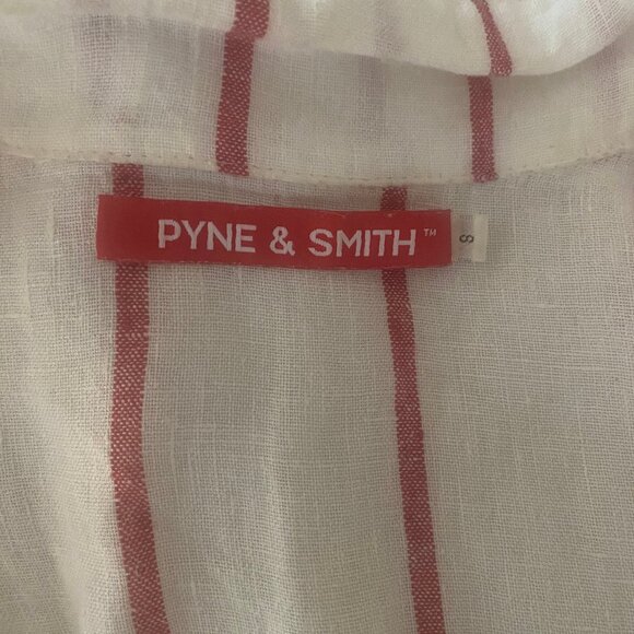 Pyne & Smith Bon Bon Stripe No. 30 Linen Dress Size Small - Picture 3 of 9